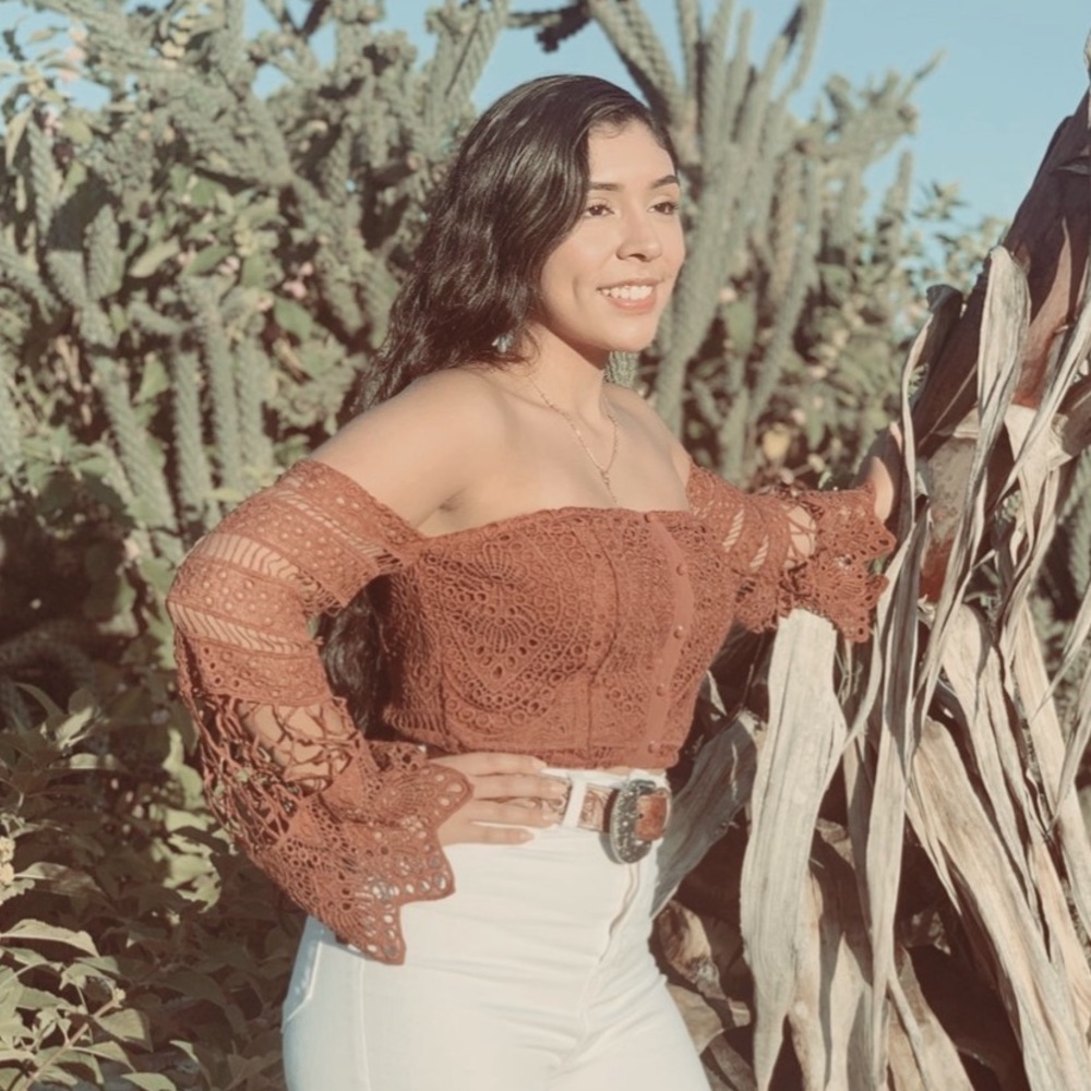 Lace crop top